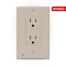 Westek Westek LumiCover Almond 1 gang Plastic Decorator Nightlight Wall Plate 1 pk LCR-CDDO-AL - alternate 2